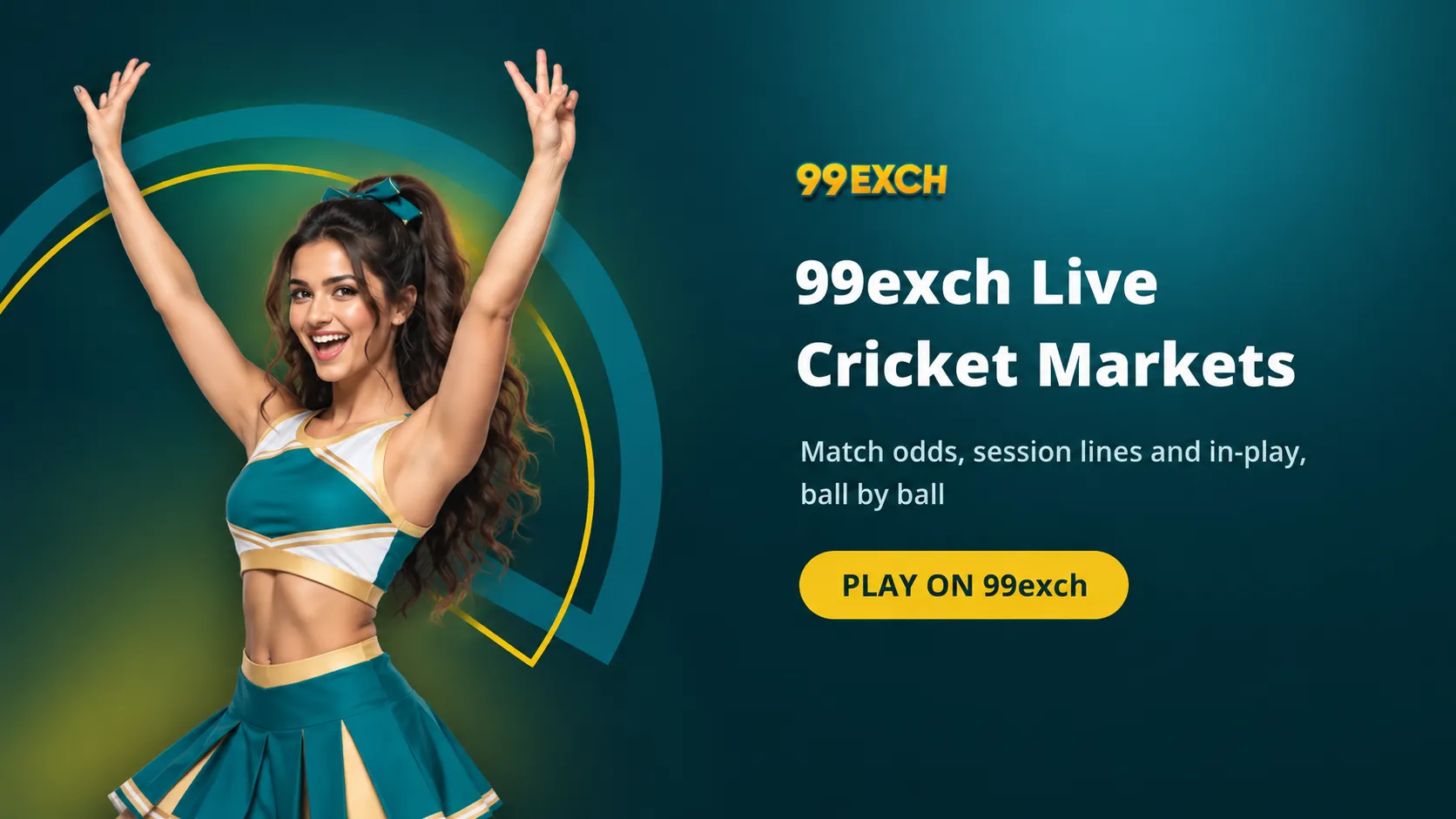 99exch mobile in-play tab showing live cricket markets on a phone screen